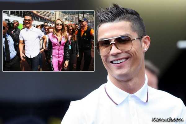 کریستین رونالدو و دست دخترش